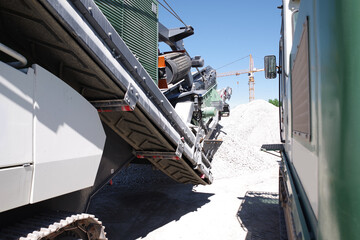 Autobahnbaustelle, Baustelle, Verkehrsbehinderung