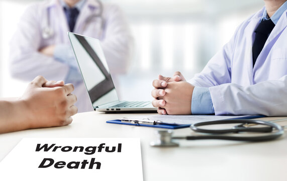  Wrongful Death Doctor talk and  patient medical working at office