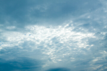 Obraz premium Blue sky with clouds