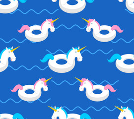 Inflatable unicorn pattern. Magic Beast Toy for swimming ornament