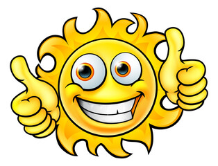 Sun Cartoon Mascot
