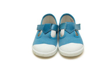 Baby shoes isolated on the white background