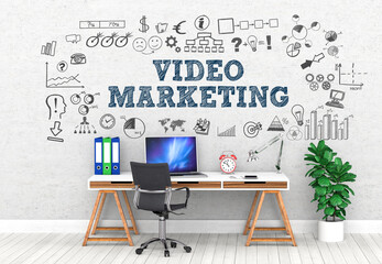 Video Marketing! / Office / Wall / Symbol
