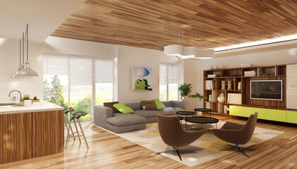 Modern house interior