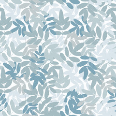 Seamless pattern with leafs