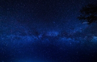 Starry sky and milky way.