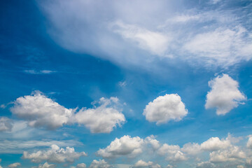 white cloud on blue sky