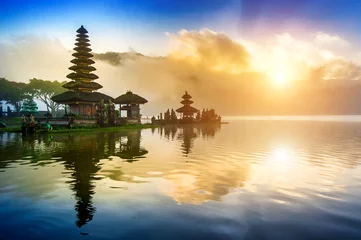 Foto auf Acrylglas Pura Ulun Danu Bratan Tempel in Bali, Indonesien. © tawatchai1990