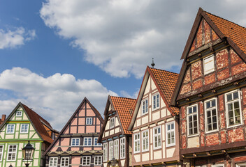Fototapeta na wymiar Historic buildings in the old town of Celle