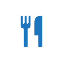 Obraz premium Food symbol. fork and knife icon vector, solid logo illustration, pictogram isolated on white