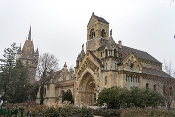 Fototapeta na wymiar ブダペストのヴァイダフニャディ城の風景
