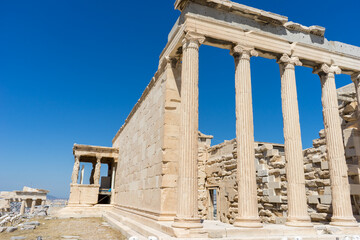 Obraz premium Parthenon temple. Acropolis in Athens, Greece