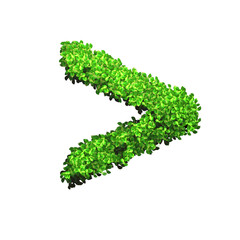 Recycling symbol in recycle concept - 3D rendering