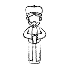 wise king manger character catholic image vector illustration
