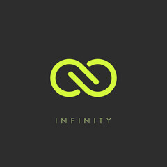 Fototapeta premium Infinity minimalistic vector logo
