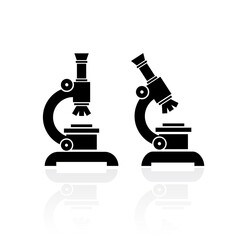 Microscope vector icon