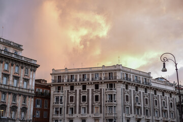 Evening view of Rome