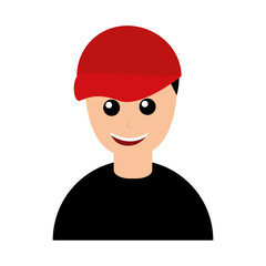 little boy avatar character vector illustration design