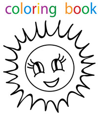  book coloring sun