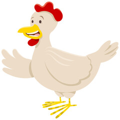 chicken or hen animal character