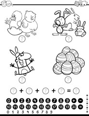 maths activity game coloring page