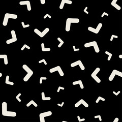 Seamless brushpen textile doodle pattern grunge texture