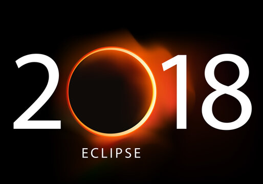2018 - éclipse - soleil - solaire - calendrier - lune - présentation