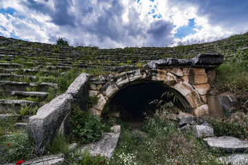 Fototapeta na wymiar Gladiator exit tunnel in the arena