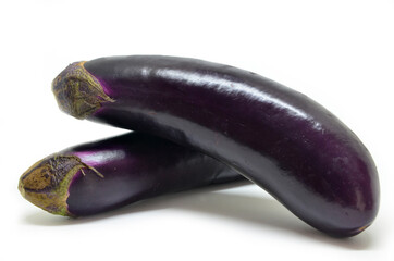 Fresh raw eggplant