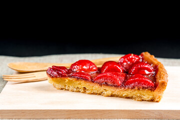 one slice of pie dessert ready to eat