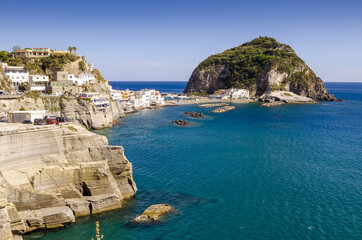 Fototapeta na wymiar Sant Angelo on island Ischia,Italy