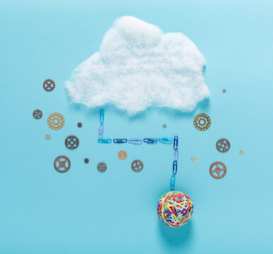 Cloud computing concept image