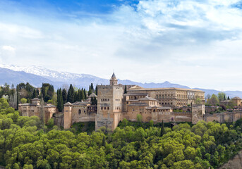 The Alhambra Palace of Granada, Spain