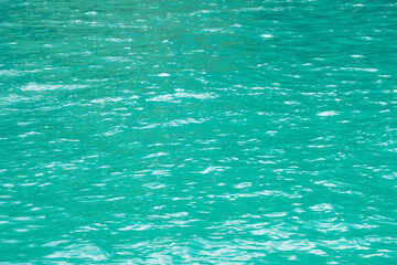 Emerald green water sea nature texture and background