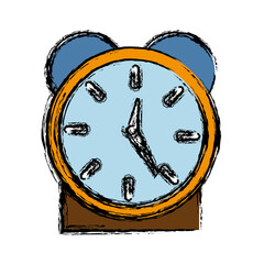 clock icon over white background. vector illustration