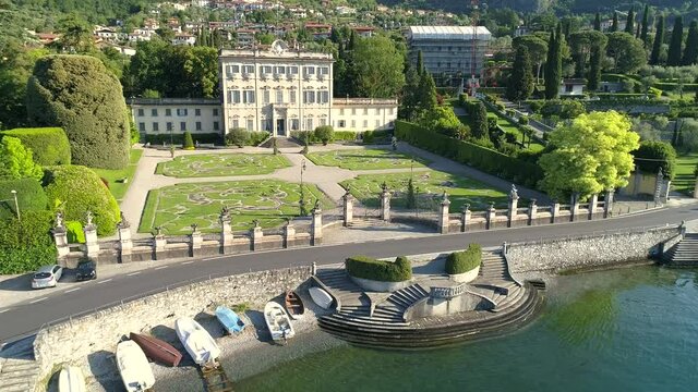 Aerial 4K - Lago di Como (IT) - Villa La Quiete - Tremezzo 