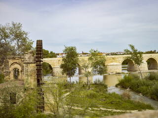 Fototapeta na wymiar The Roman Bridge of Cordoba, Andalusia, Spain.