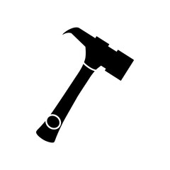 hammer tool icon over white background. vector illustration