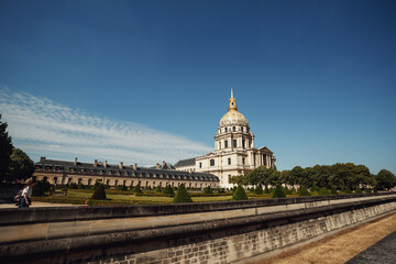 Bright building of the Army Museum in Paris