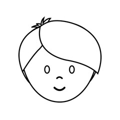 cartoon man icon over white background. vector illustration
