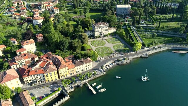 Aerial 4K - Lago di Como (IT) - Villa La Quiete - Tremezzo 