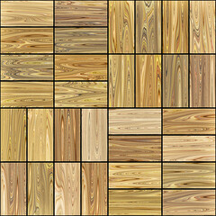 Wood floor parquet