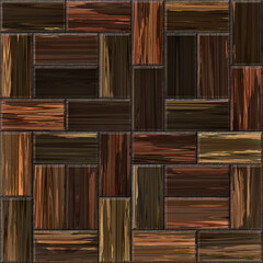 Dark brown wood floor parquet