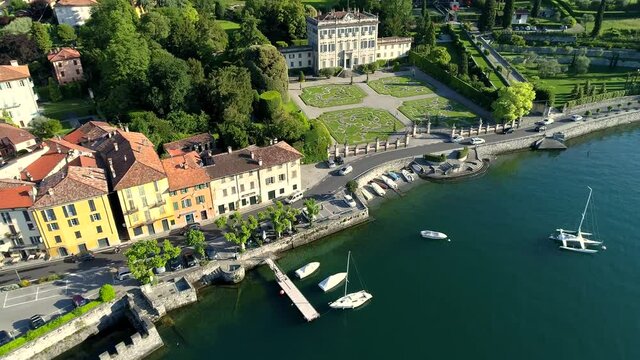 Aerial 4K - Lago di Como (IT) - Villa La Quiete - Tremezzo 