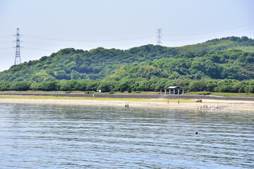 的形海水浴場の解禁前兵庫県姫路市