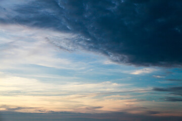 Blue sky with cloud.