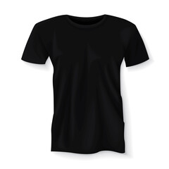Mock-up T-shirt Sport Template Advertising Store Fashion Casual Apparel Black