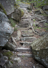 Stone Stairway in the Catskill Mountains