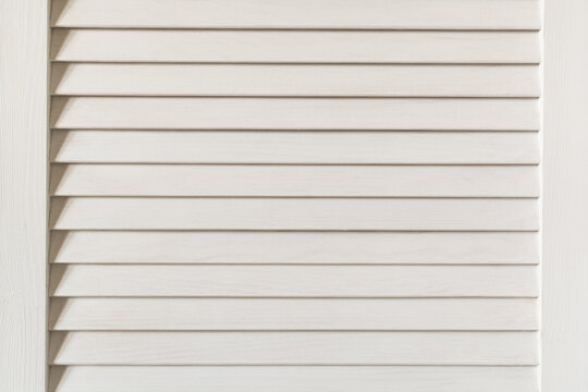 White wooden blinds