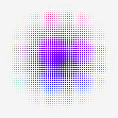 Colorful Halftone dotted Gradation